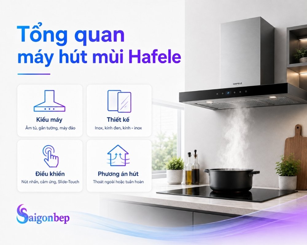 Tổng quan về máy hút mùi Hafele