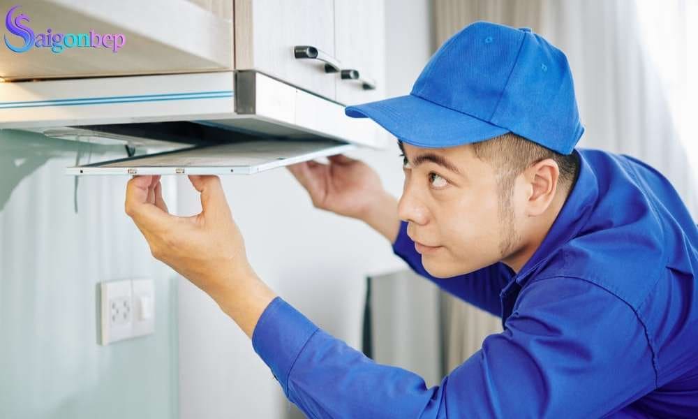 máy hút mùi hút yếu