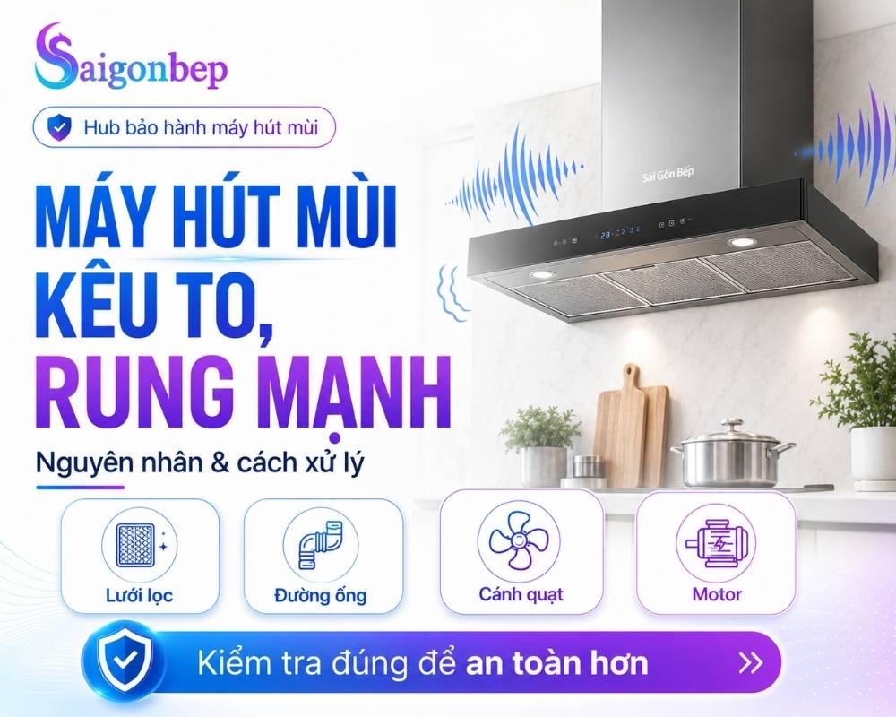Tìm hiểu nhanh cách xử lý máy hút mùi kêu to