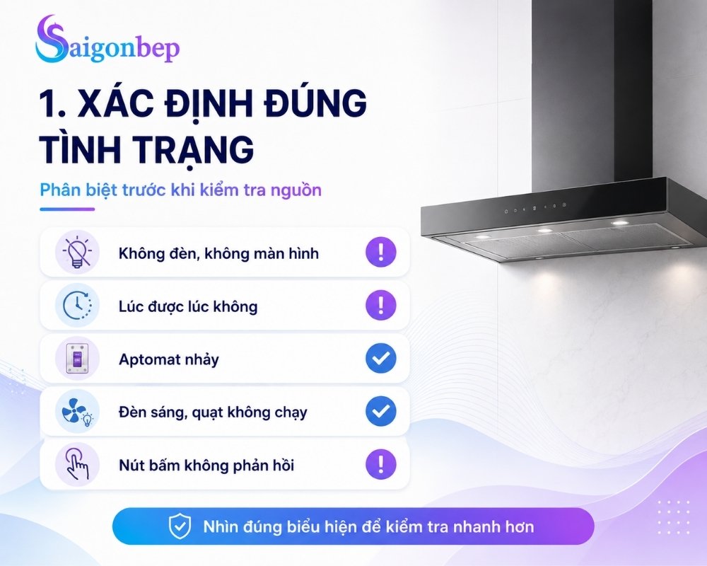 Cần kiểm tra đúng tình trạng của máy
