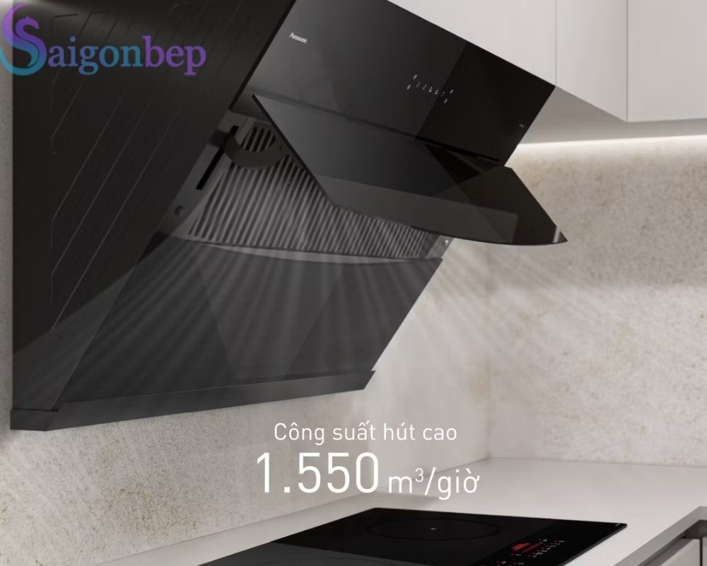 Công suất lớn gom khói và mùi nhanh chóng