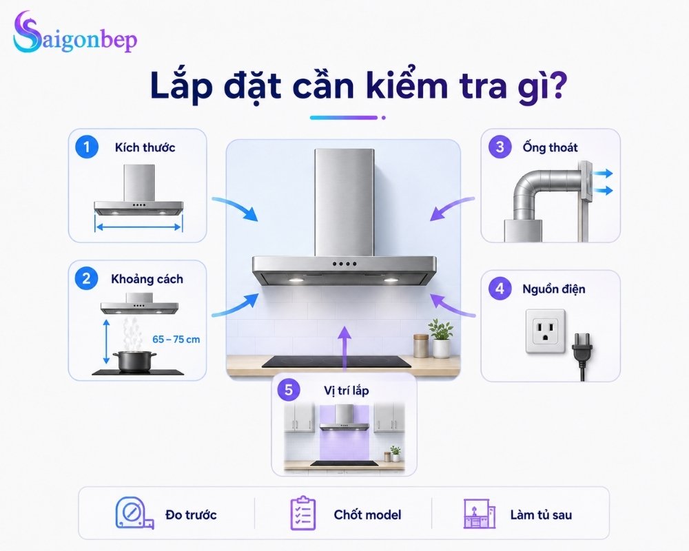 Trước khi lắp đặt người dùng cần lưu ý