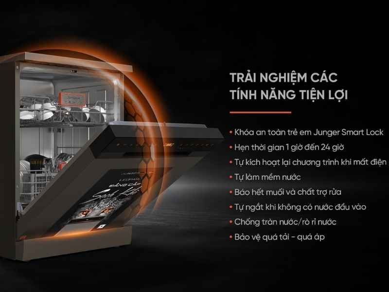 Tính năng hiện đại hỗ trợ người dùng