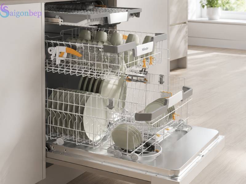 Khoang rửa của máy rửa chén Miele G 7600 SCi