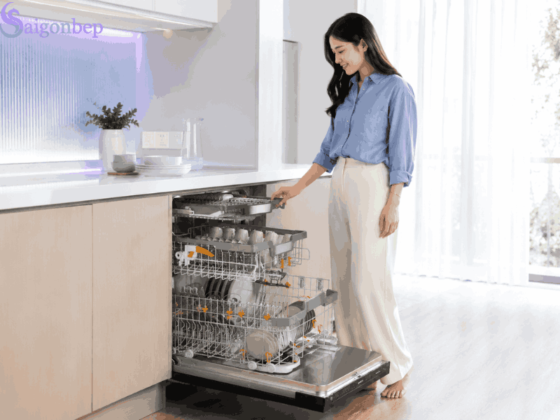 Khoang rửa Máy rửa bát Miele G 7797 SCVi XXL AutoDos 125 Gala Edition