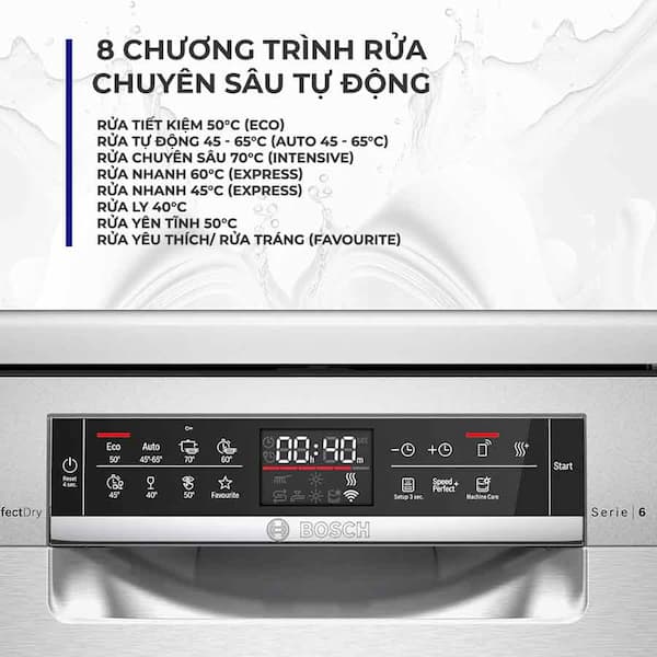 Máy rửa bát Bosch Series 6 SMS6ZCI85M