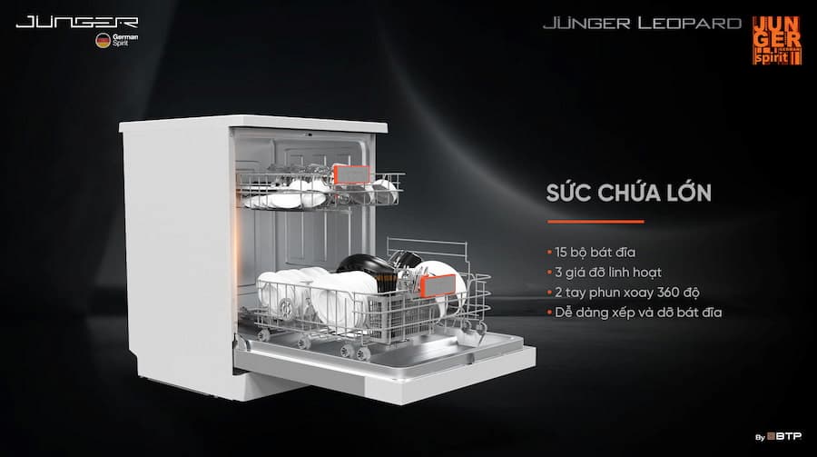 Máy rửa bát Junger DWJ-140