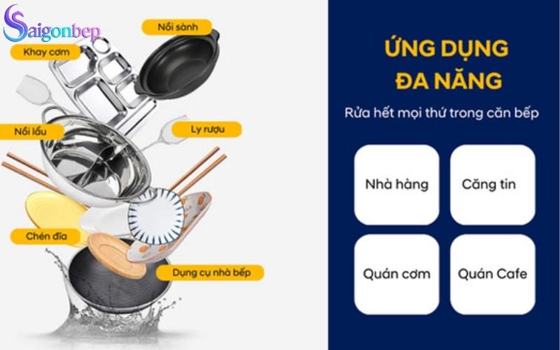 Máy rửa bát rửa bát công nghiệp sóng siêu âm UTC 800HS