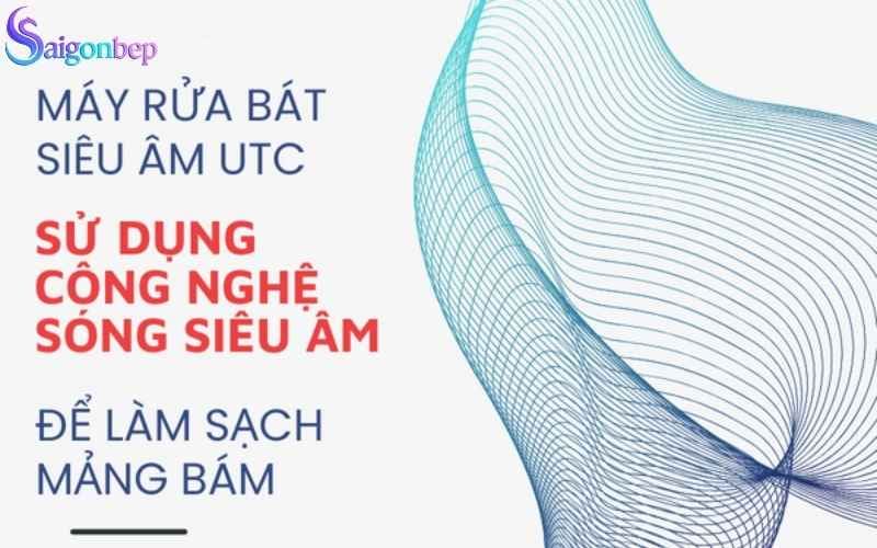 Máy rừa bát siêu âm đa năng công nghệ mới UTC 600SM