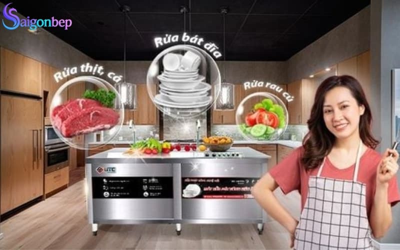 Máy rửa chén công nghiệp sóng siêu âm UTC 1500HD