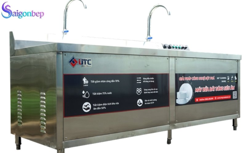 Máy rửa chén công nghiệp sóng siêu âm UTC 2400HD