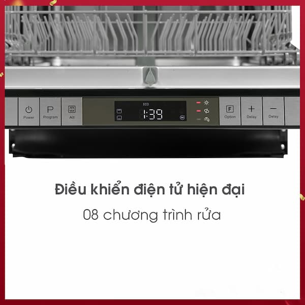 Máy rửa chén 15 bộ âm bán phần Hafele HDW-SI60AB 538.21.320