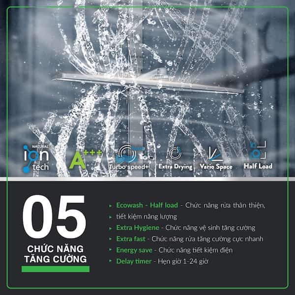 Máy rửa chén 15 bộ Eurosun SMS80EU16E