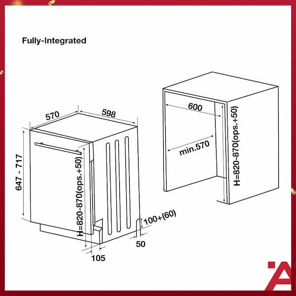 Máy rửa chén 15 bộ Hafele HDW-FI60A 533.23.260
