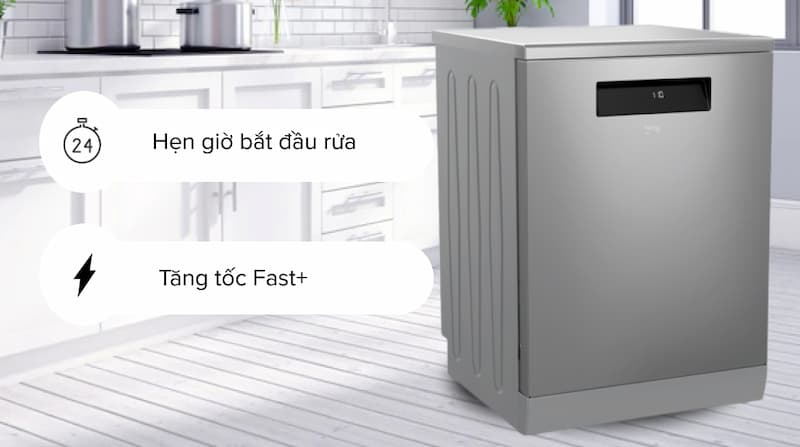 Máy rửa chén Beko DEN48520X