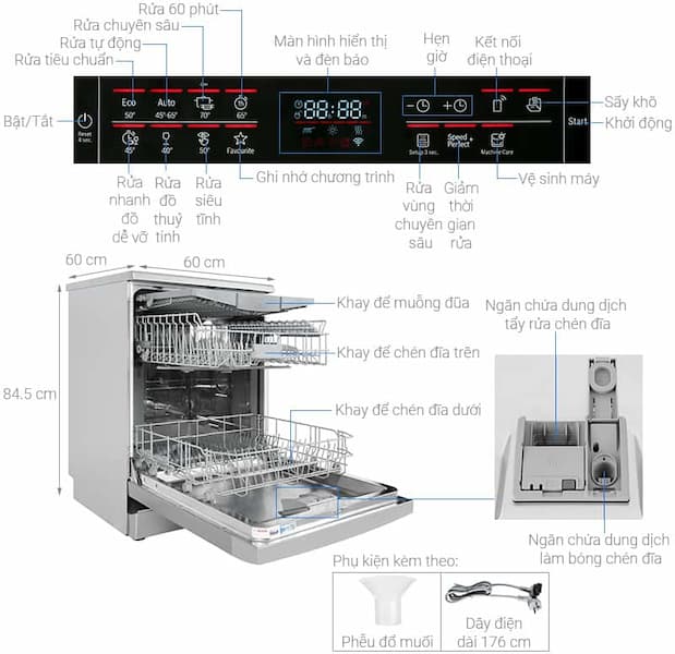 Máy rửa chén Bosch SMS6ECI93E series 6