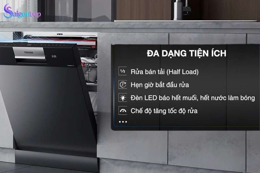 Máy rửa chén độc lập Toshiba DW-15F7(G)-VN