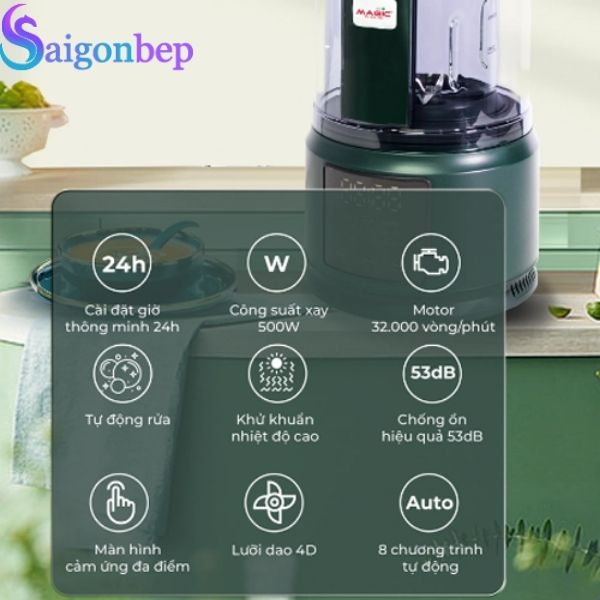 Máy xay nấu sữa hạt đa năng Hàn Quốc AC-141 Magic Eco