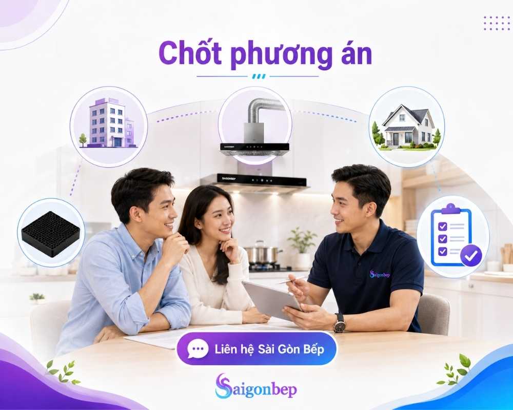 Sài Gòn Bếp tư vấn chi tiết cho khách hàng