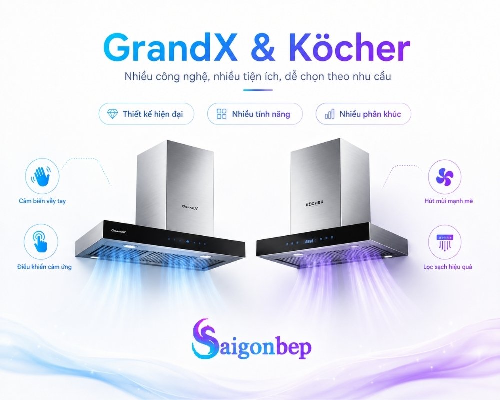 Hai thương hiệu GrandX và Kocher