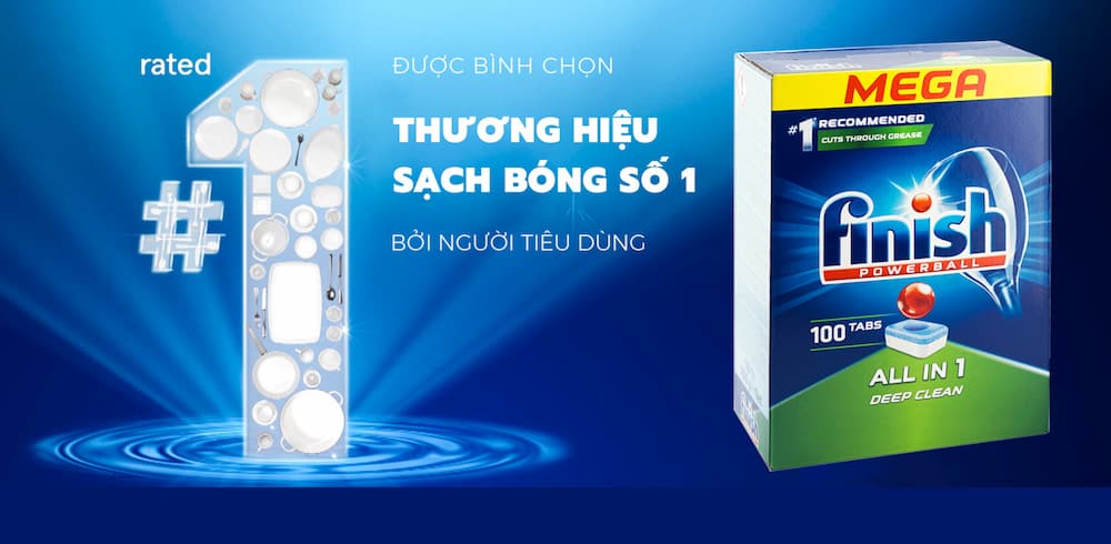 Nhận biết viên rửa chén bát Finish giả