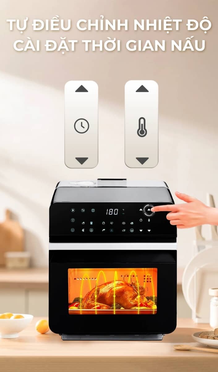 Nồi chiên nướng không dầu kết hợp nướng Magic Eco S12