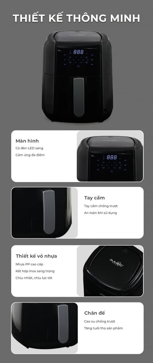 Nồi chiên nướng không dầu Magic Eco AC-102