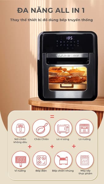 Nồi chiên nướng không dầu Magic Eco M12