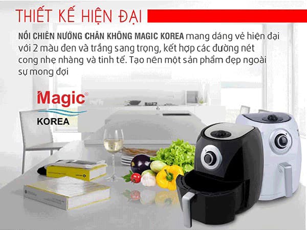 Nồi chiên nướng không dầu Magic Korea A-84