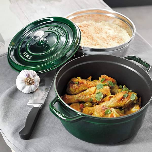 Nồi gang Staub Xanh riêu Basil Round 24 - 1102485