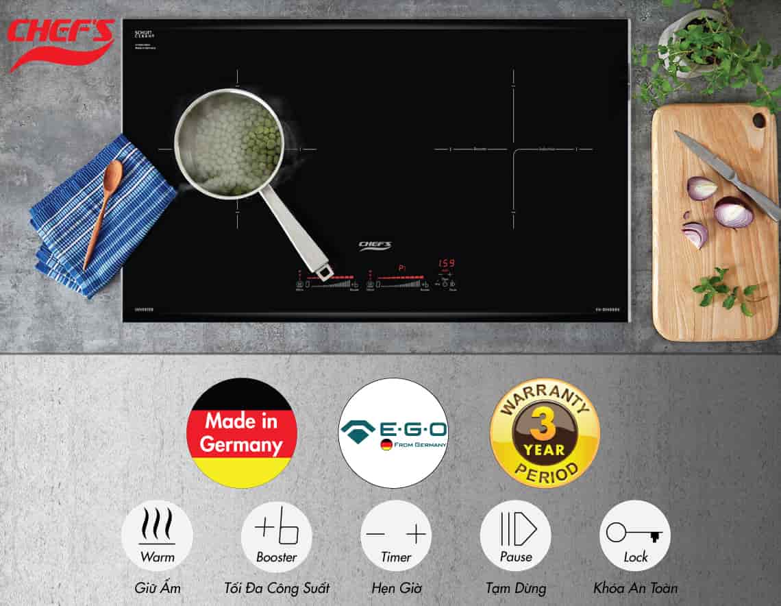 Phân tích bếp từ Chefs EH-DIH888V
