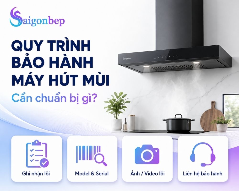 Quy trình bảo hành máy hút mùi