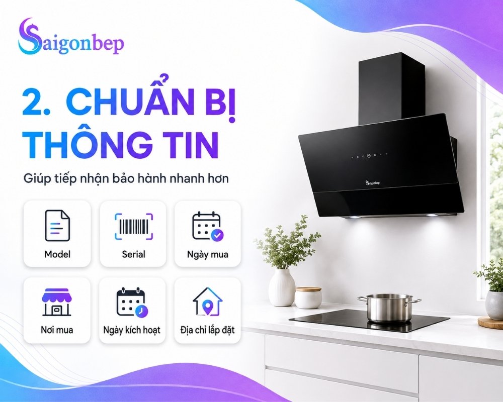 Kiểm tra lại thông tin khi bảo hành