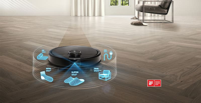 Robot hút bụi lau nhà Ecovacs Deebot Ozmo T8 Aivi