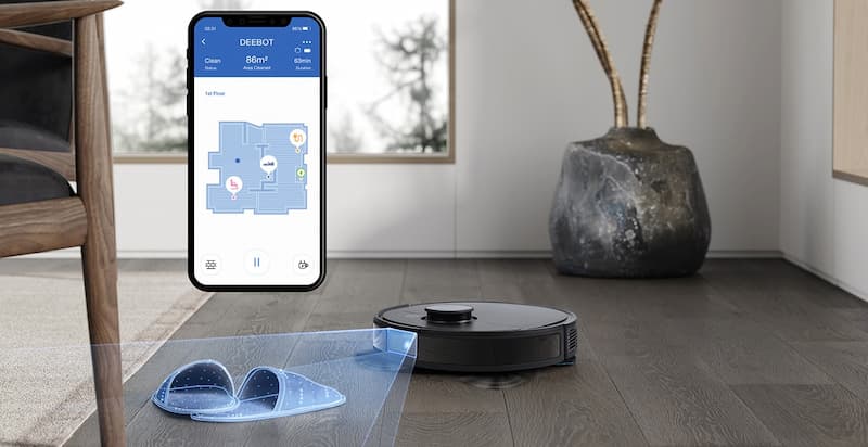 Robot hút bụi lau nhà Ecovacs Deebot Ozmo T8 Aivi