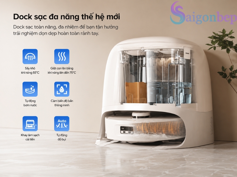 Trạm sạc tích hợp 6 tích năng bên trong