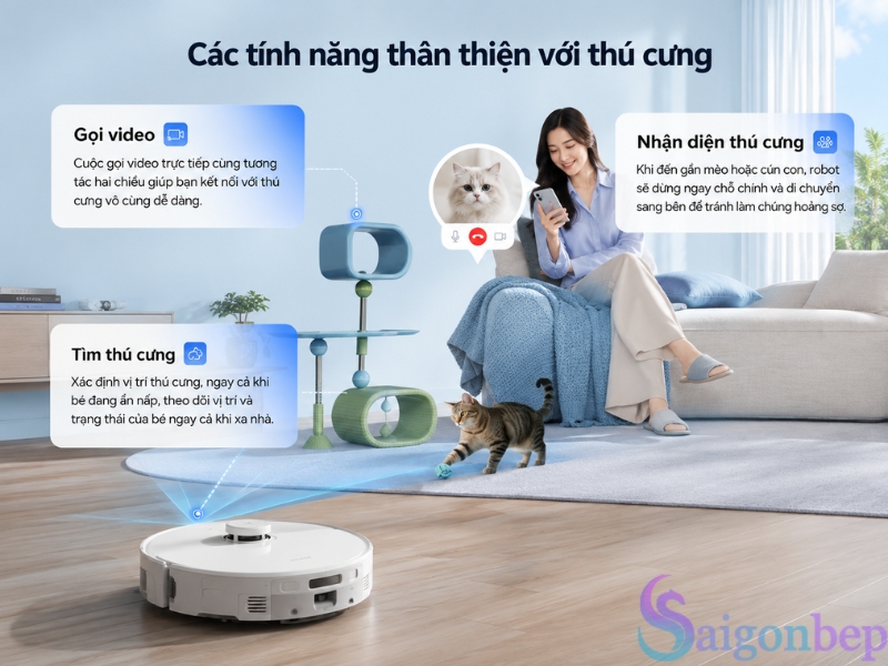 Tính năng hỗ trợ cho gia đình có thú cưng