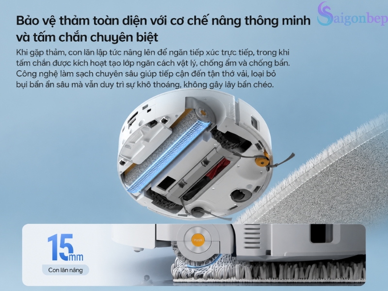 Hỗ trợ vệ sinh thảm tối đa