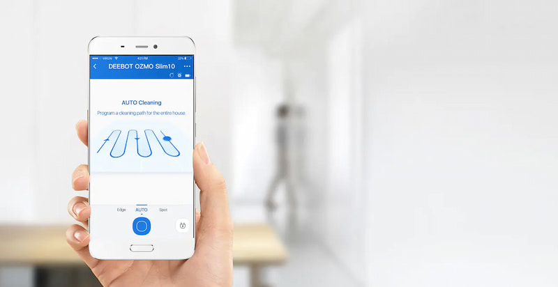 Robot hút mùi lau nhà Ecovacs Deebot Ozmo Slim 11