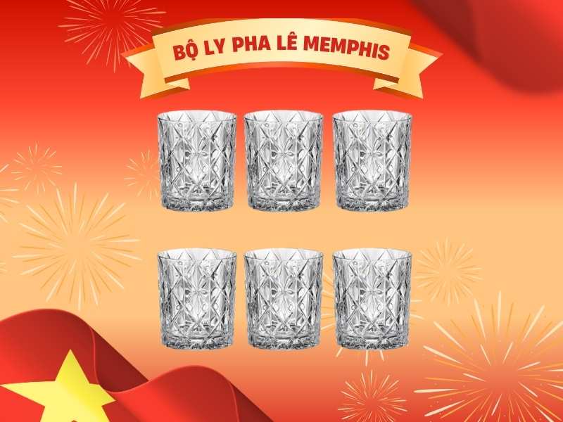 Bộ ly pha lê Memphis