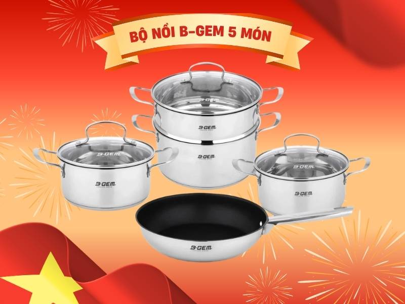 Bộ nồi B-Gem 5 món