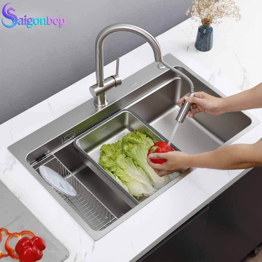 So sánh nhanh chậu rửa bát Kluger và chậu rửa bát Konox