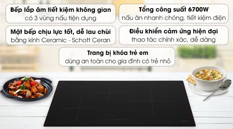 Top 3 mẫu bếp từ Hafele 3 vùng nấu chuẩn Âu, GIẢM SÂU 2025