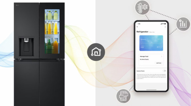 Tủ lạnh LG Inverter 508 lít Multi Door InstaView LFI50BLMAI