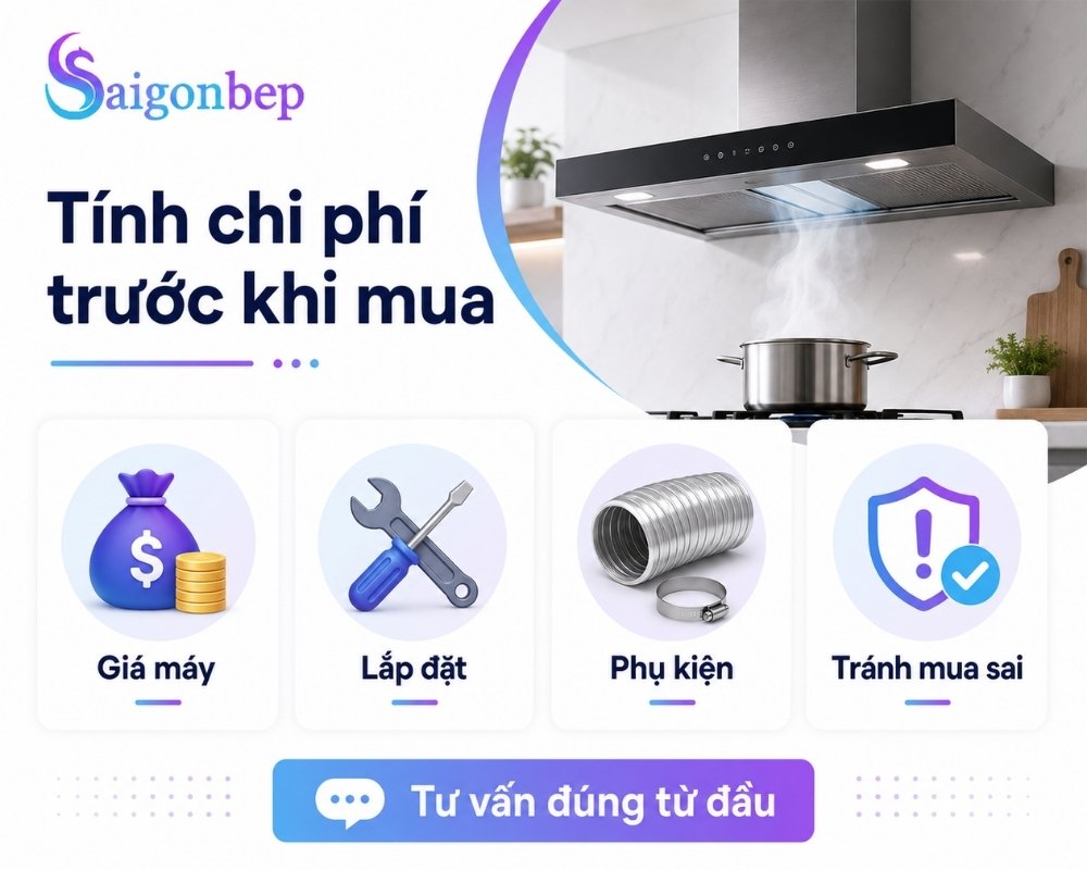 Liên hệ ngay với Sài Gòn Bếp để được báo giá chính xác nhất