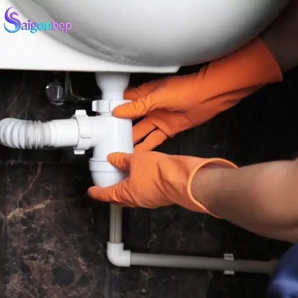 Vệ sinh Siphong chậu rửa bát Kluger