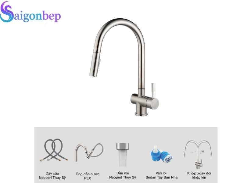 Vòi rửa bát Kluger KLF0008SS