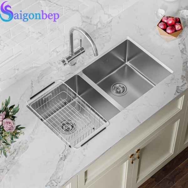 Vòi rửa bát Konox ba đường nước Trim-Water Chrome