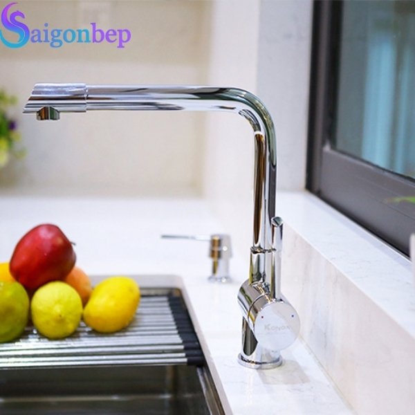 Vòi rửa bát Konox Felix Chrome