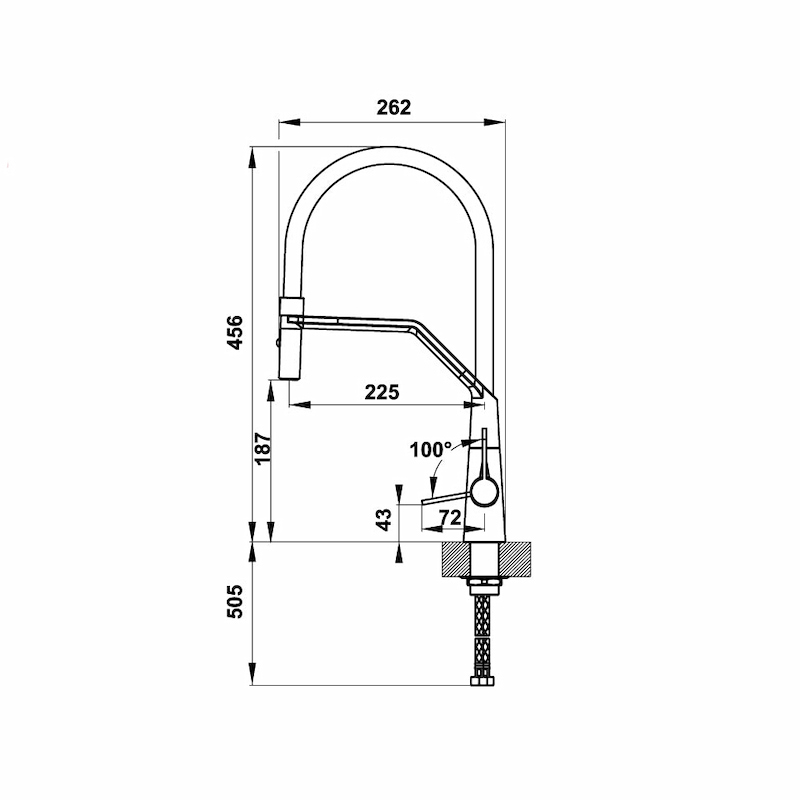 Vòi rửa chén Hafele HT20-CH1F187 570.82.230